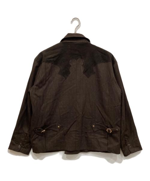 Ballsy.Brothers（ボールジーブラザーズ）Ballsy.Brothers (ボールジーブラザーズ) ウエスタンストライプセットアップ ブラウン サイズ:Mの古着・服飾アイテム