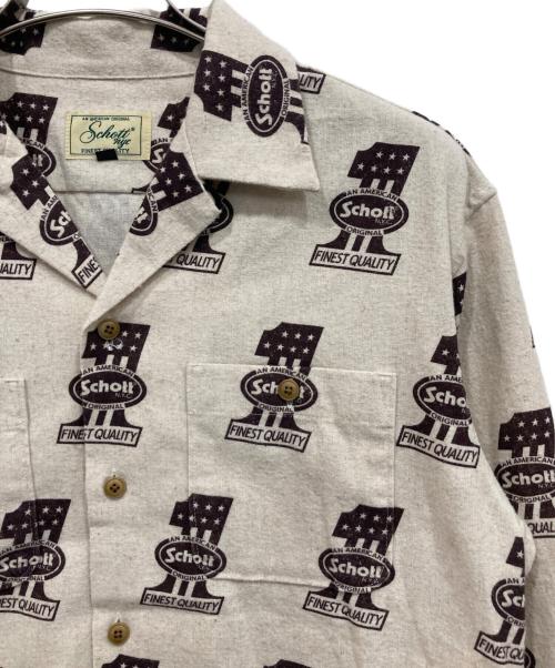 Schott（ショット）Schott (ショット) ヘンプヴィスコース ナンバーワン シャツ アイボリー サイズ:Sの古着・服飾アイテム