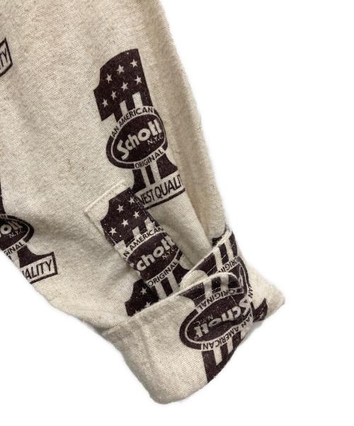 Schott（ショット）Schott (ショット) ヘンプヴィスコース ナンバーワン シャツ アイボリー サイズ:Sの古着・服飾アイテム