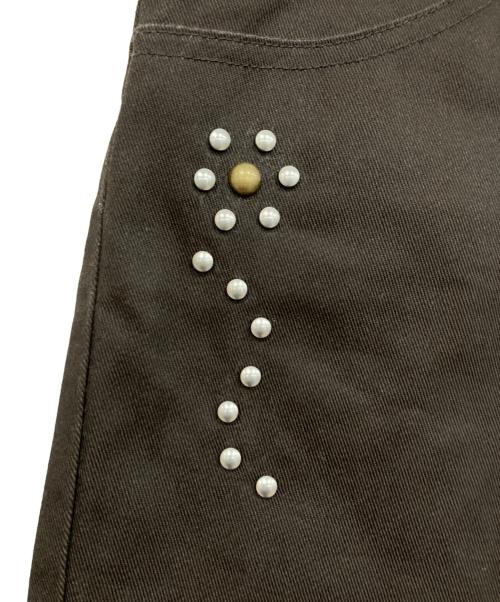 Dickies（ディッキーズ）Dickies (ディッキーズ) BAD WAY (バッドウェイ) スタッズチノパン　BW1131 ブラウン サイズ:Lの古着・服飾アイテム