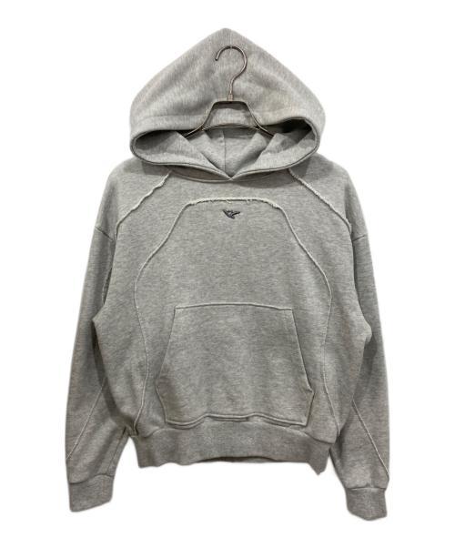 BLESS U（ブレスユー）BLESS U (ブレスユー) ウェーブラインフーディー グレー サイズ:Sの古着・服飾アイテム