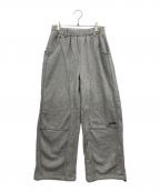 Student Apathyスチューデント・アパシー）の古着「パイピングワイドスウェットパンツ」｜グレー
