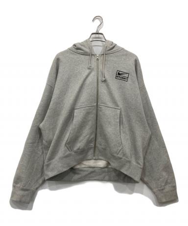Nike Stussy コラボ フード付きパーカー M グレー　スニダン　未使用 STUSSY NIKE コラボ パーカー Lサイズ ステューシー ナイキ｜Yahoo