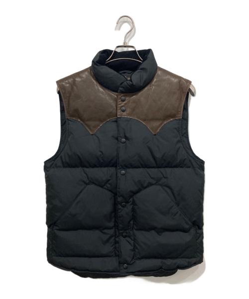 RRL（ダブルアールエル）RRL (ダブルアールエル) ダウンベスト ブラック×ブラウン サイズ:Sの古着・服飾アイテム