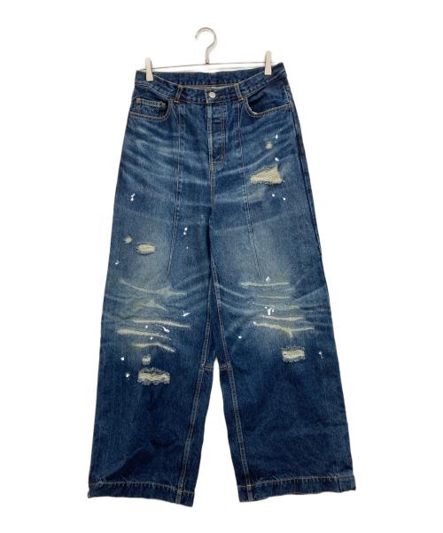 SUBLATIONS（サブレーションズ）SUBLATIONS (サブレーションズ) ワイド シーム デニム バギー パンツ　S131429 インディゴ サイズ:1の古着・服飾アイテム