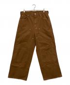 Dickies×FutureArchiveディッキーズ×フューチャーアーカイブ）の古着「ダブルニーパンツ」｜ブラウン