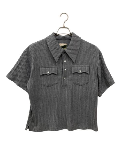 Ballsy.Brothers（ボールジーブラザーズ）BALLSY.BROTHERS (ボールジーブラザーズ) ウエスタンポロシャツ グレー サイズ:Mの古着・服飾アイテム