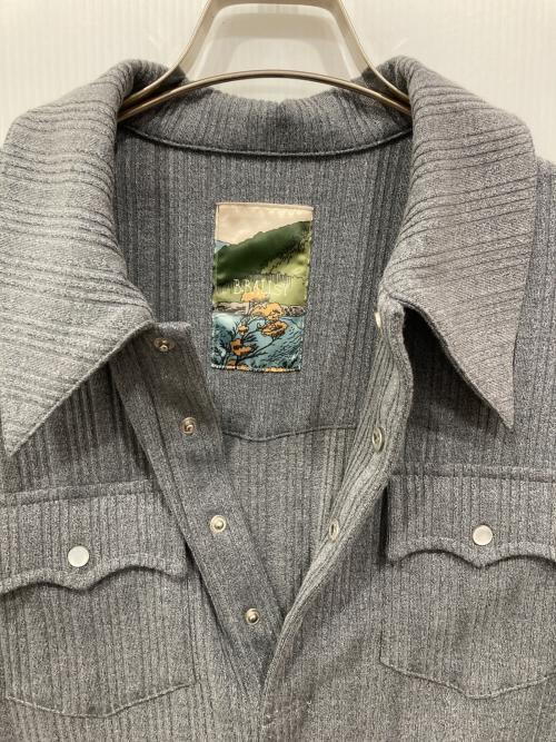Ballsy.Brothers（ボールジーブラザーズ）BALLSY.BROTHERS (ボールジーブラザーズ) ウエスタンポロシャツ グレー サイズ:Mの古着・服飾アイテム