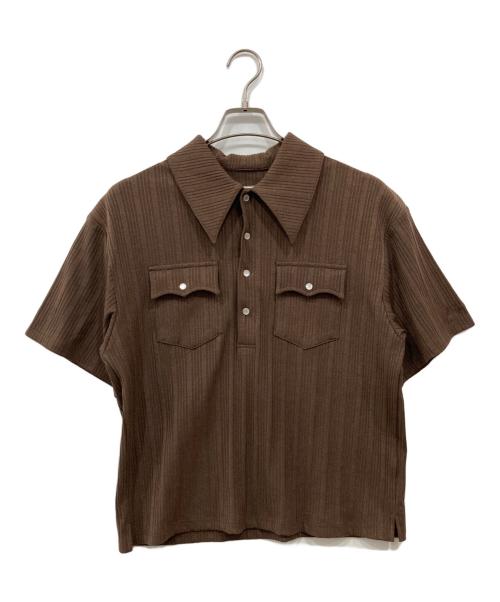 Ballsy.Brothers（ボールジーブラザーズ）BALLSY.BROTHERS (ボールジーブラザーズ) ウエスタンポロシャツ ブラウン サイズ:Mの古着・服飾アイテム