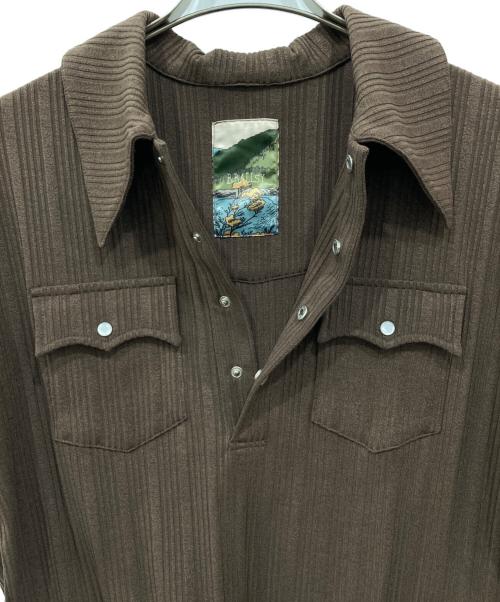 Ballsy.Brothers（ボールジーブラザーズ）BALLSY.BROTHERS (ボールジーブラザーズ) ウエスタンポロシャツ ブラウン サイズ:Mの古着・服飾アイテム