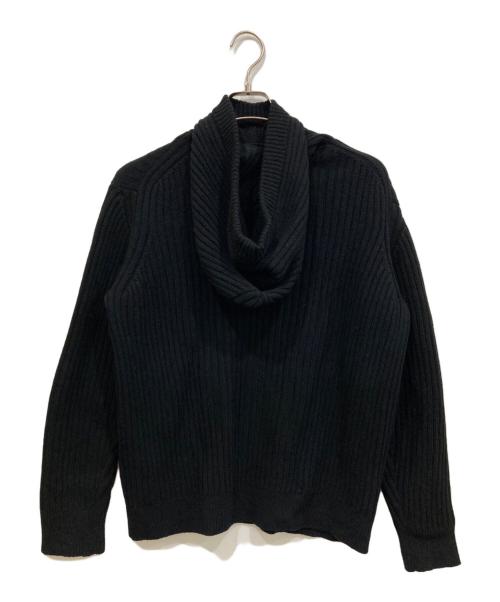 UNDERCOVER（アンダーカバー）UNDERCOVER (アンダーカバー) リブニットパーカー ブラック サイズ:3の古着・服飾アイテム