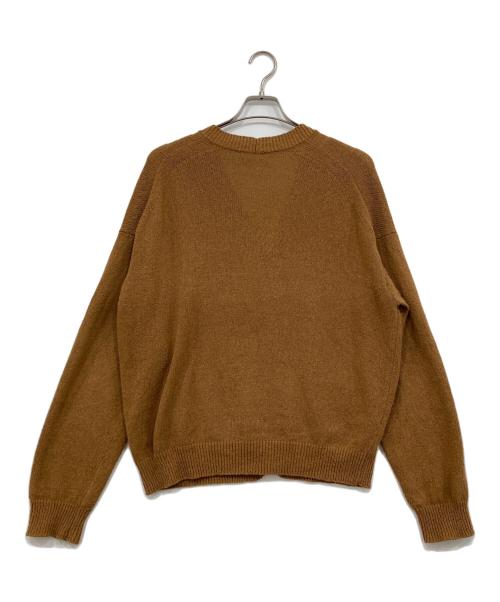 AURALEE（オーラリー）AURALEE (オーラリー) CORKSCREW YARN KNIT CARDIGAN A8SC01KK ブラウン サイズ:3の古着・服飾アイテム