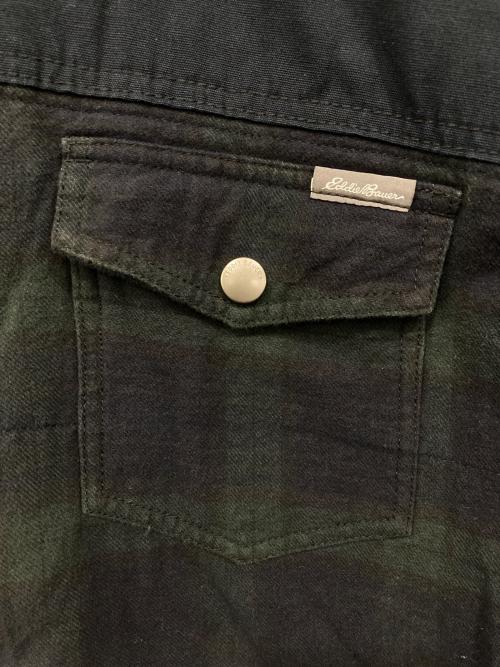Eddie Bauer（エディーバウアー）Eddie Bauer (エディーバウアー) シャツジャケット ネイビー サイズ:Sの古着・服飾アイテム