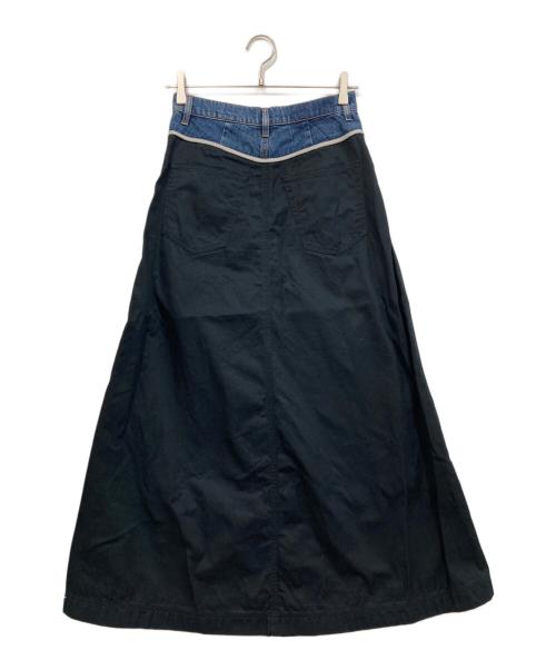 DIESEL（ディーゼル）DIESEL (ディーゼル) 切替スカート インディゴ サイズ:26の古着・服飾アイテム
