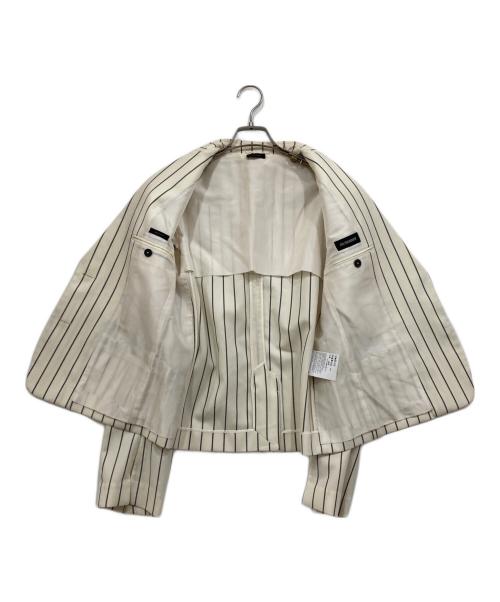 JIL SANDER（ジルサンダー）JIL SANDER (ジルサンダー) ストライプテーラードジャケット　JSWK135324 アイボリー サイズ:38の古着・服飾アイテム