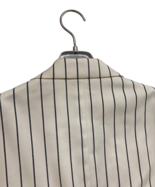 JIL SANDER（ジルサンダー）JIL SANDER (ジルサンダー) ストライプテーラードジャケット　JSWK135324 アイボリー サイズ:38の古着・服飾アイテム