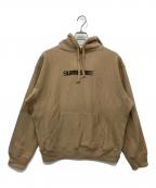 SUPREMEシュプリーム）の古着「Motion Logo Hooded Sweatshirt」｜ベージュ