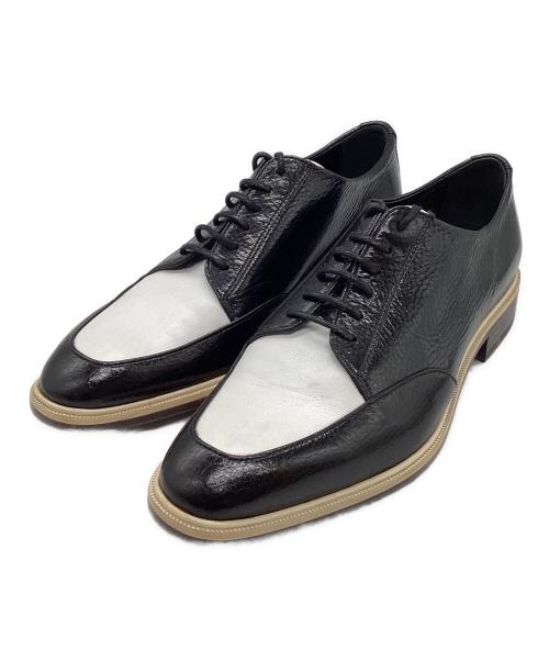 LANVIN（ランバン）LANVIN (ランバン) バイカラーローファー ブラック×ホワイト サイズ:37の古着・服飾アイテム
