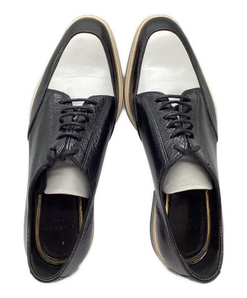 LANVIN（ランバン）LANVIN (ランバン) バイカラーローファー ブラック×ホワイト サイズ:37の古着・服飾アイテム