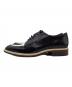 LANVIN (ランバン) バイカラーローファー ブラック×ホワイト サイズ:37：5000円