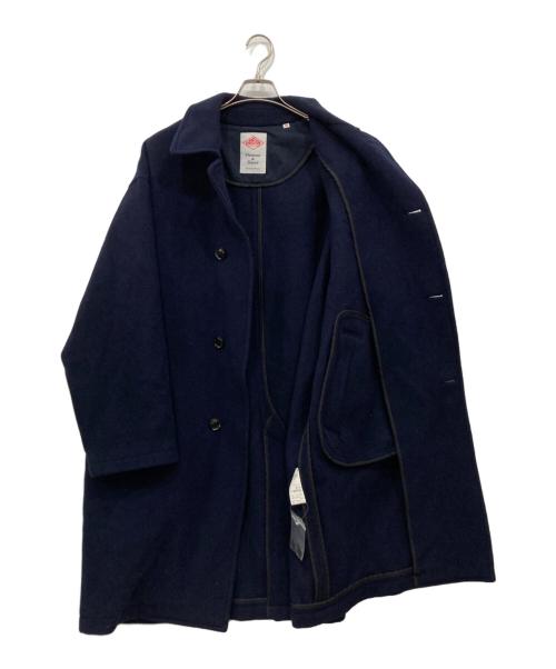 DANTON（ダントン）DANTON (ダントン) ウールライトパイルロングコート ステンカラーコート ネイビー サイズ:42の古着・服飾アイテム