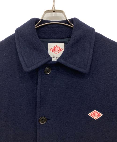 DANTON（ダントン）DANTON (ダントン) ウールライトパイルロングコート ステンカラーコート ネイビー サイズ:42の古着・服飾アイテム