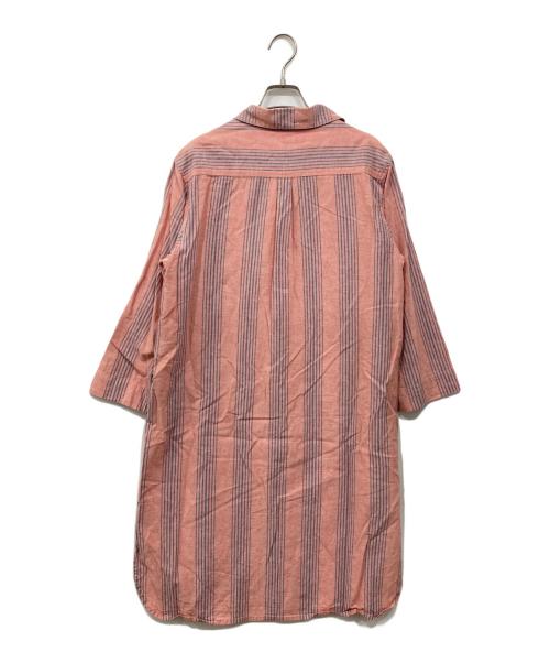 RALPH LAUREN（ラルフローレン）RALPH LAUREN (ラルフローレン) リネン混シャツワンピース ピンク サイズ:Lの古着・服飾アイテム