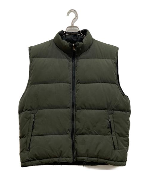 stussy（ステューシー）stussy (ステューシー) WTAPS (ダブルタップス) リバーシブルダウンベスト ブラック×カーキ サイズ:Lの古着・服飾アイテム