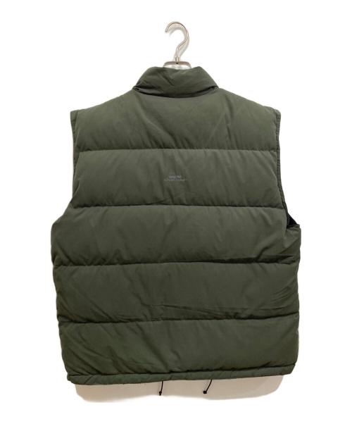 stussy（ステューシー）stussy (ステューシー) WTAPS (ダブルタップス) リバーシブルダウンベスト ブラック×カーキ サイズ:Lの古着・服飾アイテム