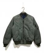 AVIREXアヴィレックス）の古着「MA-1 セイム カラー ロゴ フライトジャケット」｜カーキ