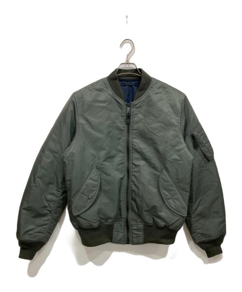 AVIREX（アヴィレックス）AVIREX (アヴィレックス) MA-1 セイム カラー ロゴ フライトジャケット カーキ サイズ:Lの古着・服飾アイテム