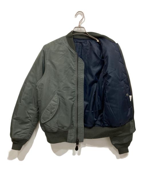 AVIREX（アヴィレックス）AVIREX (アヴィレックス) MA-1 セイム カラー ロゴ フライトジャケット カーキ サイズ:Lの古着・服飾アイテム