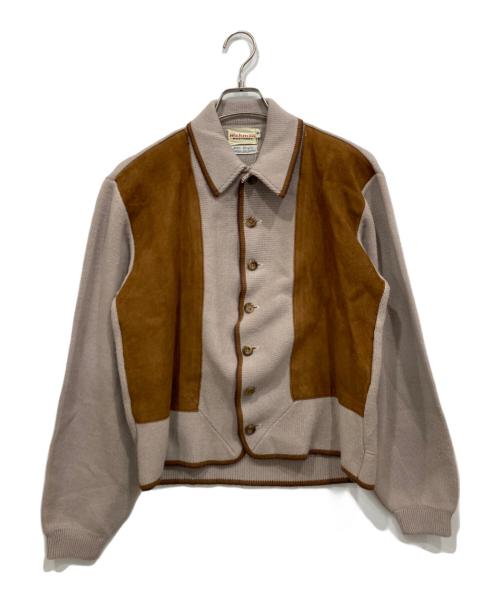 Richman（リッチマン）Richman (リッチマン) ニットスウェード ジャケット ベージュ サイズ:Mの古着・服飾アイテム