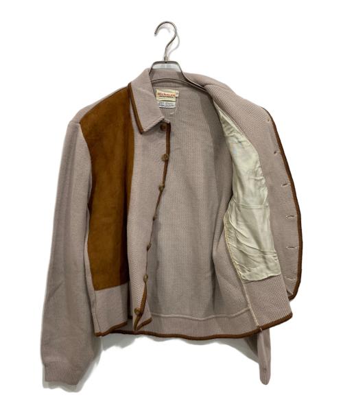 Richman（リッチマン）Richman (リッチマン) ニットスウェード ジャケット ベージュ サイズ:Mの古着・服飾アイテム