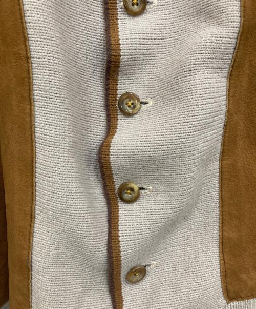 Richman（リッチマン）Richman (リッチマン) ニットスウェード ジャケット ベージュ サイズ:Mの古着・服飾アイテム