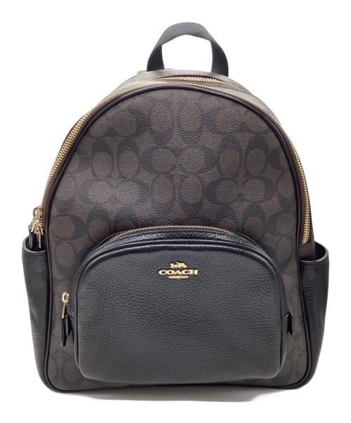 COACH（コーチ）COACH (コーチ) コート バックパック ブラウン×ブラックの古着・服飾アイテム