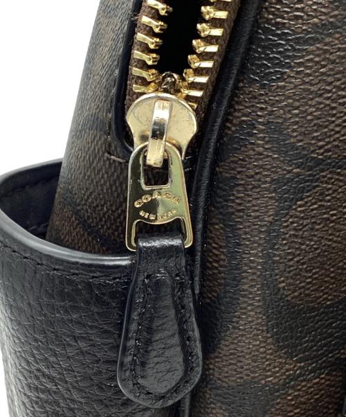 COACH（コーチ）COACH (コーチ) コート バックパック ブラウン×ブラックの古着・服飾アイテム
