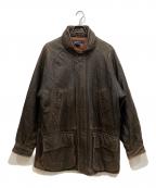 NAUTICAノーティカ）の古着「レザージャケット」｜ブラウン