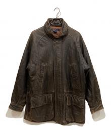 NAUTICA（ノーティカ）の古着「レザージャケット」｜ブラウン