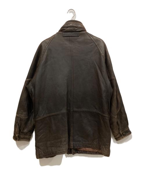 NAUTICA（ノーティカ）NAUTICA (ノーティカ) レザージャケット ブラウン サイズ:44の古着・服飾アイテム