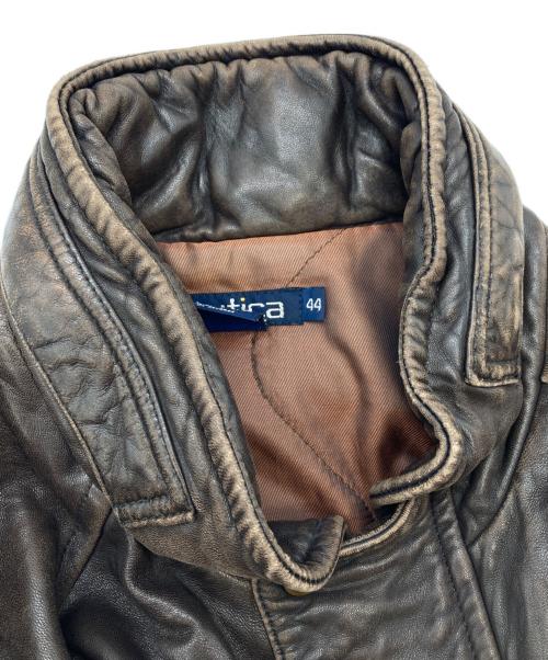 NAUTICA（ノーティカ）NAUTICA (ノーティカ) レザージャケット ブラウン サイズ:44の古着・服飾アイテム