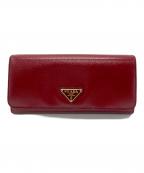PRADAプラダ）の古着「長財布」｜レッド