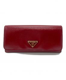 PRADA（プラダ）の古着「長財布」｜レッド