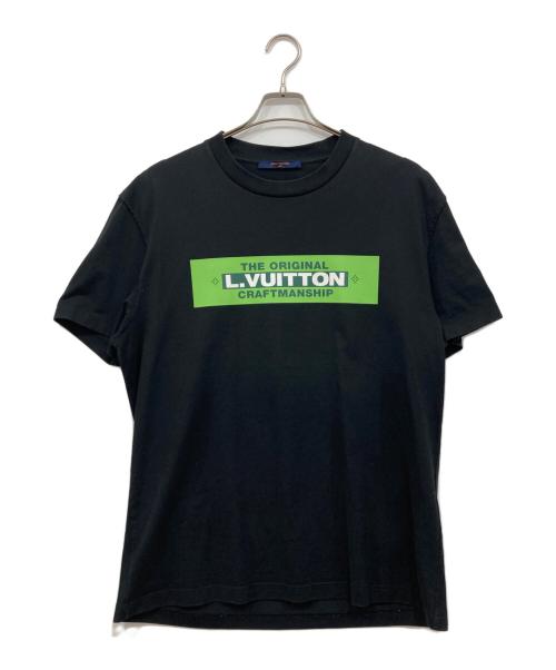 LOUIS VUITTON（ルイ ヴィトン）LOUIS VUITTON (ルイ ヴィトン) クラフトマンシップロゴ Tシャツ RM221 DT3 HMY61W ブラック サイズ:Lの古着・服飾アイテム