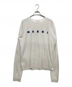 MARNIマルニ）の古着「ロゴプリントカットソー　HUMU0169P0」｜ホワイト