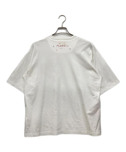 MARNI（マルニ）MARNI (マルニ) ドラゴンプリントＴシャツ　HUMU0223PN ホワイト サイズ:46の古着・服飾アイテム