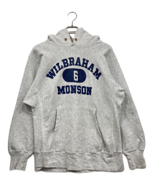 Champion REVERSE WEAVE（チャンピオン リバース ウィーブ）Champion REVERSE WEAVE (チャンピオン リバース ウィーブ) プルオーバーパーカー ライトグレー サイズ:LARGEの古着・服飾アイテム