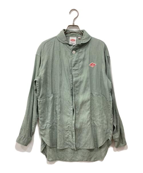 DANTON（ダントン）DANTON (ダントン) リネンシャツジャケット ブルー サイズ:34の古着・服飾アイテム