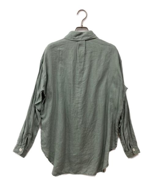 DANTON（ダントン）DANTON (ダントン) リネンシャツジャケット ブルー サイズ:34の古着・服飾アイテム