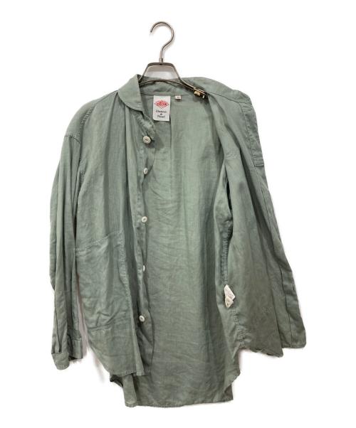 DANTON（ダントン）DANTON (ダントン) リネンシャツジャケット ブルー サイズ:34の古着・服飾アイテム
